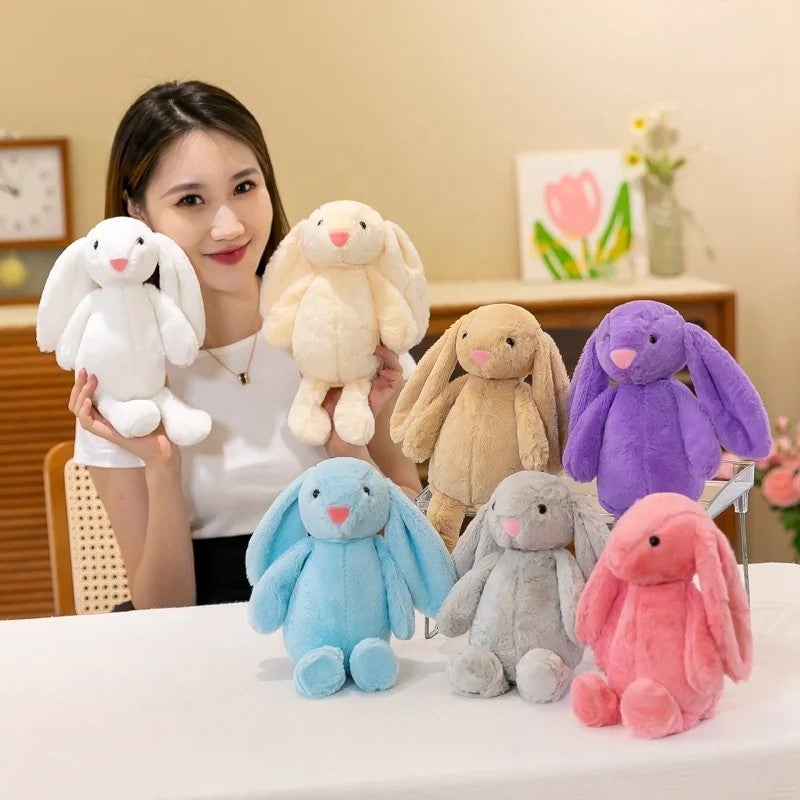 Y&D Cute Long Ear Rabbit Stuffed Animal Toys  Cheap Soft Bunny Plush Toy PP Cotton Filling Mesh for Gift - Image 3