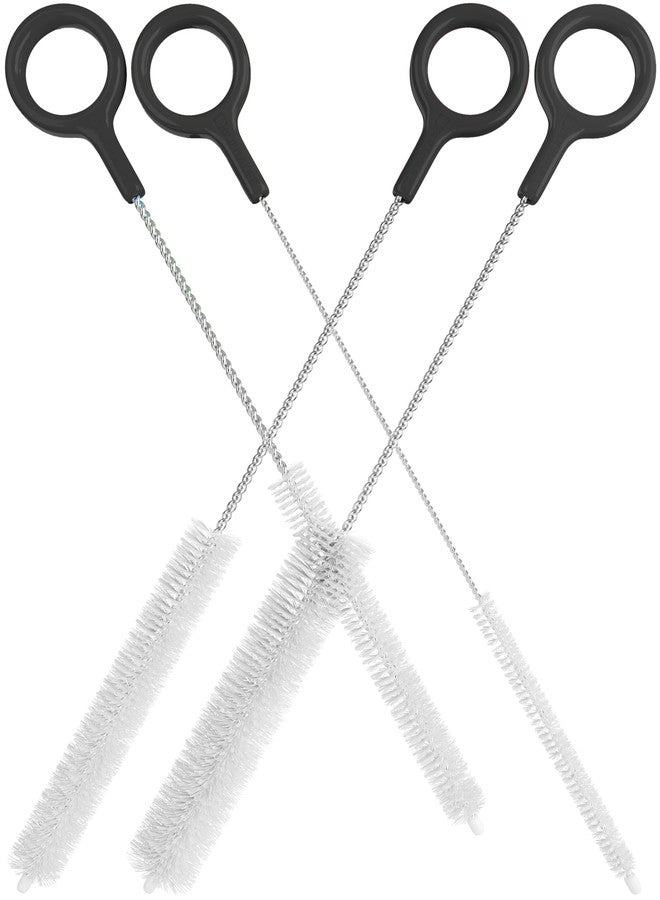 Buenalife Heavy Duty Cleaning Brushes Set of 4 - Extra Long Straw Cleaners for Metal and Plastic Reusable Drinking Straws, to Clean Small Spaces, Sippy Cups, Water Bottles - Sturdy Hard Brush Bristles - Image 1