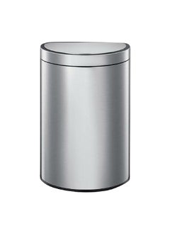 EKO Battery Powered Rechargeable Semi-Round Shaped Stainless Steel Touch Bin Silver 45 L EK9331MMT-47L  - Image 1