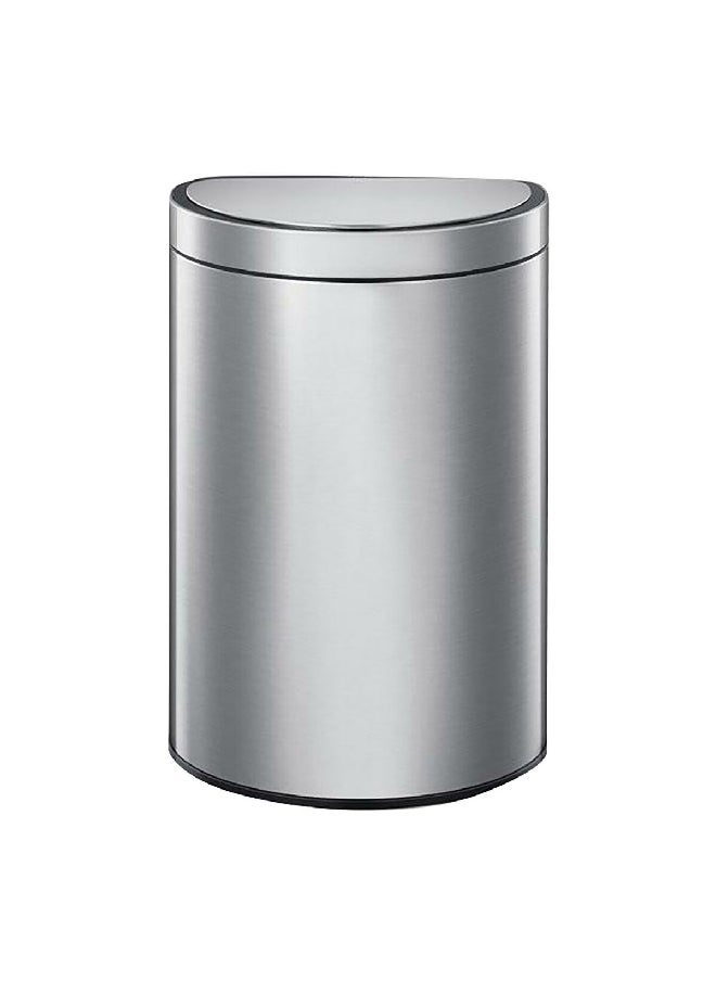 EKO Battery Powered Rechargeable Semi-Round Shaped Stainless Steel Touch Bin Silver 45 L EK9331MMT-47L  - Image 1