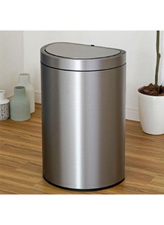 EKO Battery Powered Rechargeable Semi-Round Shaped Stainless Steel Touch Bin Silver 45 L EK9331MMT-47L  - Image 4