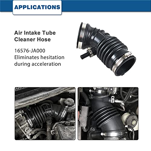 A ABIGAIL Air Intake Hose Compatible with 2007 2008 2009 2010 2011 2012 2013 Nissan Altima 2.5L - Intake Filter Tube Replaces # 16576-JA000- Air Intake Duct Tube Boot - Image 3