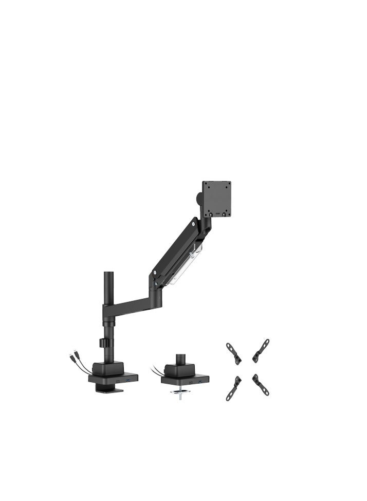 Ergonomic Gas Spring Monitor Mount with USB Connectivity - Image 5