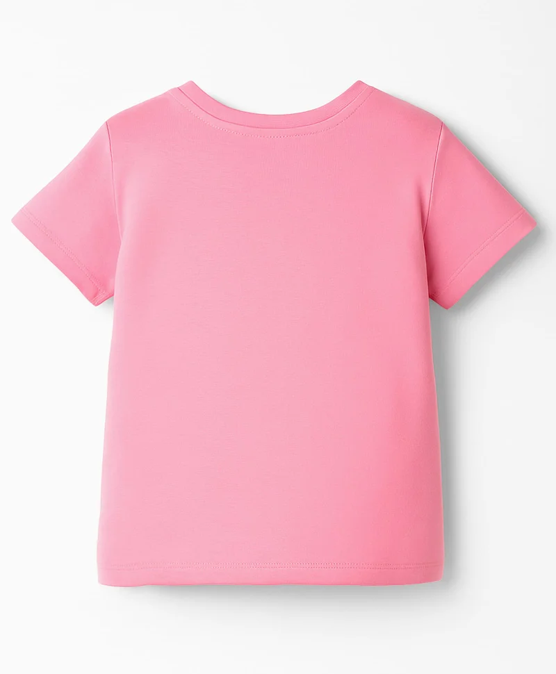 Pine Kids Pine Kids Cotton Knit Half Sleeves T-Shirt With Butterfly Print - Pink