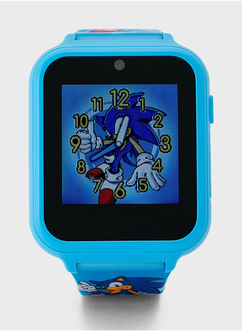 SONIC Sonic Boys Smart Watch Blue Printed Silicone Strap, SNC4055