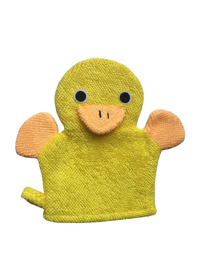 Kids Helper Cute Baby Kids Bath Sponge/Mitt/Glove Set of 4 Cartoon Rabbit/Frog/Duck/Bear  - Image 3