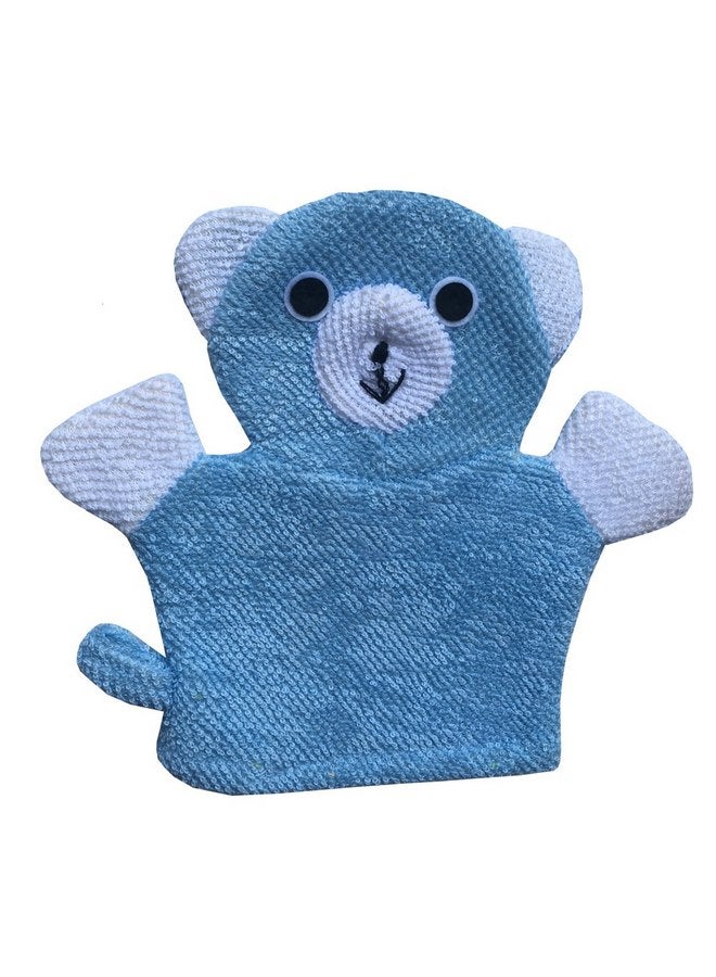 Kids Helper Cute Baby Kids Bath Sponge/Mitt/Glove Set of 4 Cartoon Rabbit/Frog/Duck/Bear  - Image 2