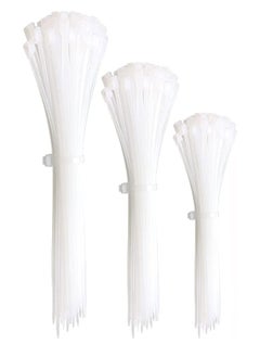 Generic Cable Ties 350mm x 5mm - White Nylon Zip Tie Wrap - Self-Locking for Home, Office, Garden, Garage, and Workshop (Pack of 100)  - Image 1