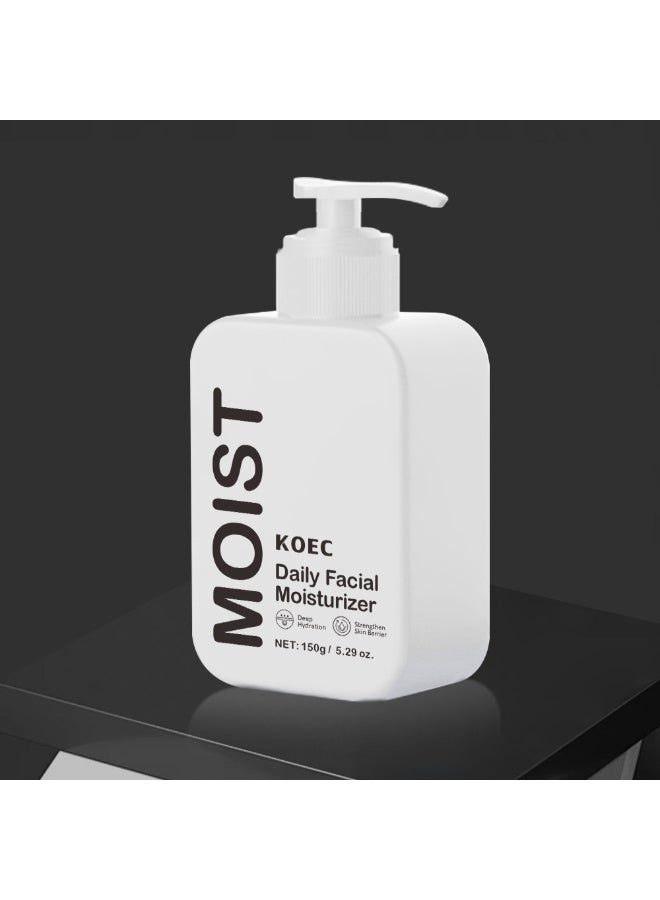 ك أو إي سي مرطب الوجه اليومي 150g -الترطيب العميق و حاجز الجلد تعزيز مع بانثينول، سكوالان و حمض الغليسيرين المنعش غير مشدد Formula - Image 1