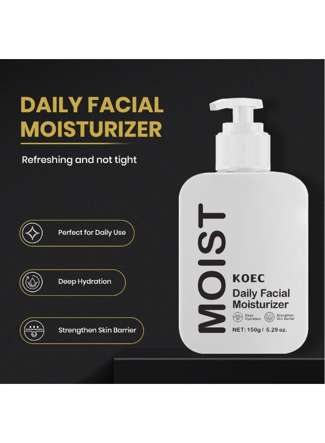 ك أو إي سي مرطب الوجه اليومي 150g -الترطيب العميق و حاجز الجلد تعزيز مع بانثينول، سكوالان و حمض الغليسيرين المنعش غير مشدد Formula - Image 2