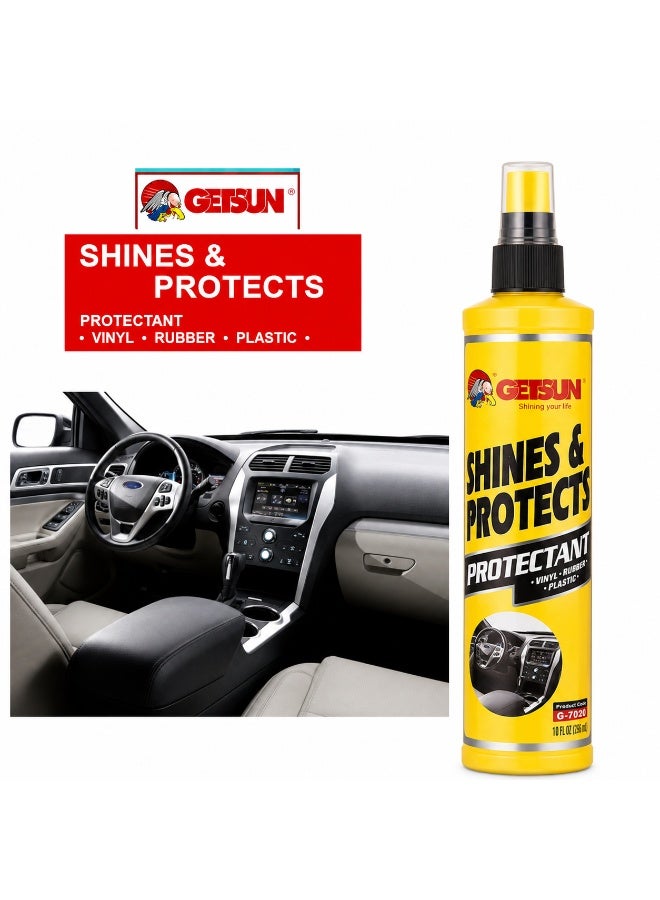 جيتسون بخاخ الحماية Shine & Protect G-7020 | ملمع لوحة القيادة، والفينيل، والمطاط، والبلاستيك | حماية من الأشعة فوق البنفسجية | لمسة نهائية شديدة اللمعان | 295 مل - Image 3