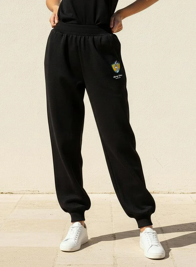Mid-Rise Joggers with Looney Tunes Print