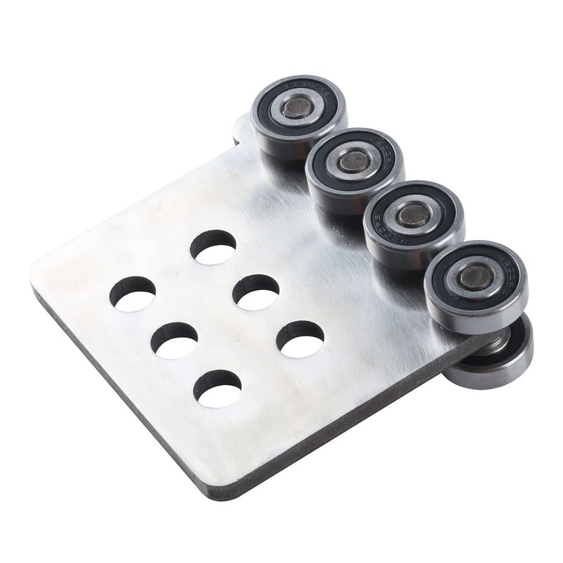 Fuperoo Electric Hoist Roller Trolley. 8Wheel Trolley Assembly Rollers.The top of The Trolley has Room for Set Screws, Allowing The use of a 1-5/8" high Strut Channel - Image 2