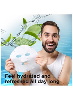 emami Smart And Handsome Advanced Grooming Matcha Recharge Oil Control Face Mask Sheet 2 Pcs  - Image 5