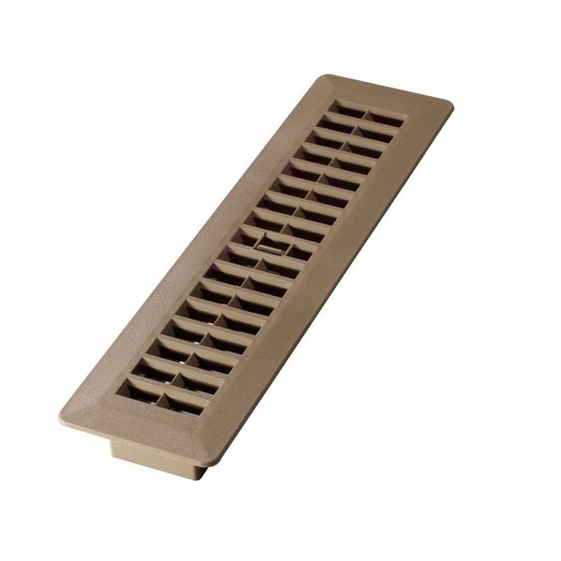Decor Grates PL212TA 2Inch by 12Inch Plastic Floor Register Taupe