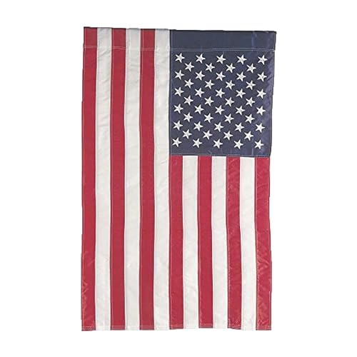 Evergreen Flag علم أمريكي دائم 44 بوصة × 28 بوصة بحجم المنزل | متين للخارج من قماش 310D الفاخر | نجوم وخطوط مطرزة وحافة مخيطة بأربعة أضعاف | سكني أو تجاري في الولايات المتحدة - Image 1