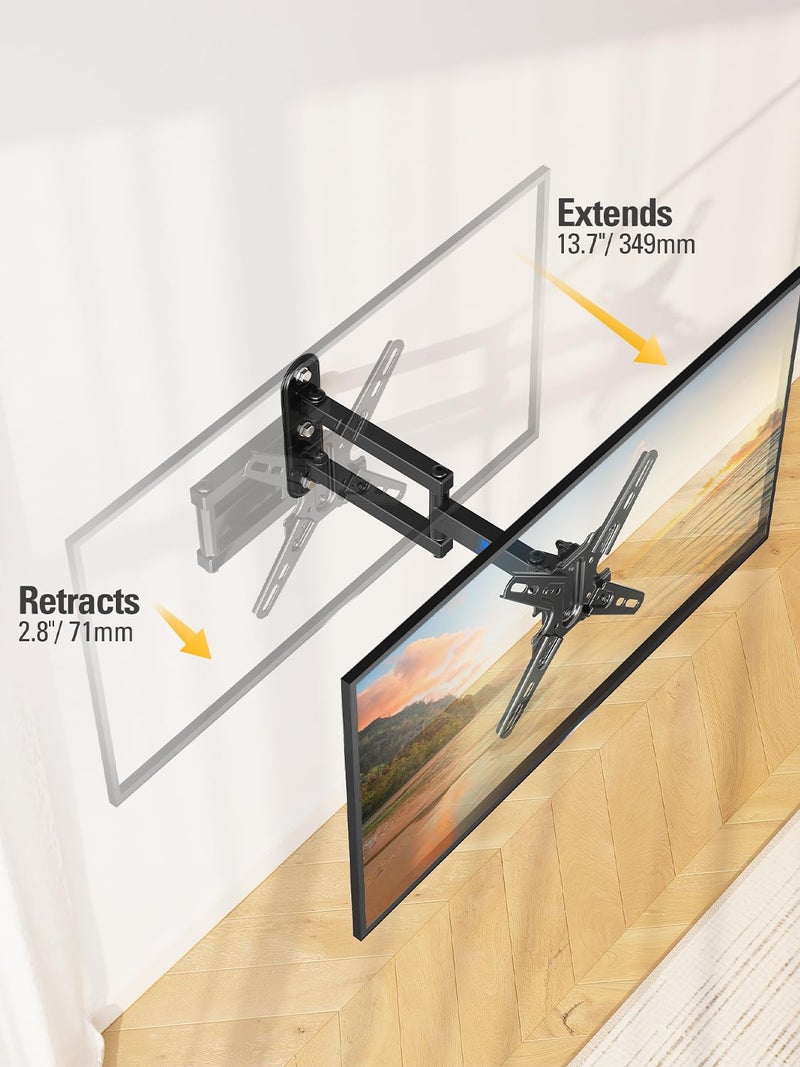 Mounting Dream UL Listed TV Mount Swivel and Tilt for Most 13-42 Inch TVs, Full Motion TV Wall Mount Bracket with Articulating Arm, Max VESA 200x200mm, Loading 50 lbs, MD2465 - Image 2