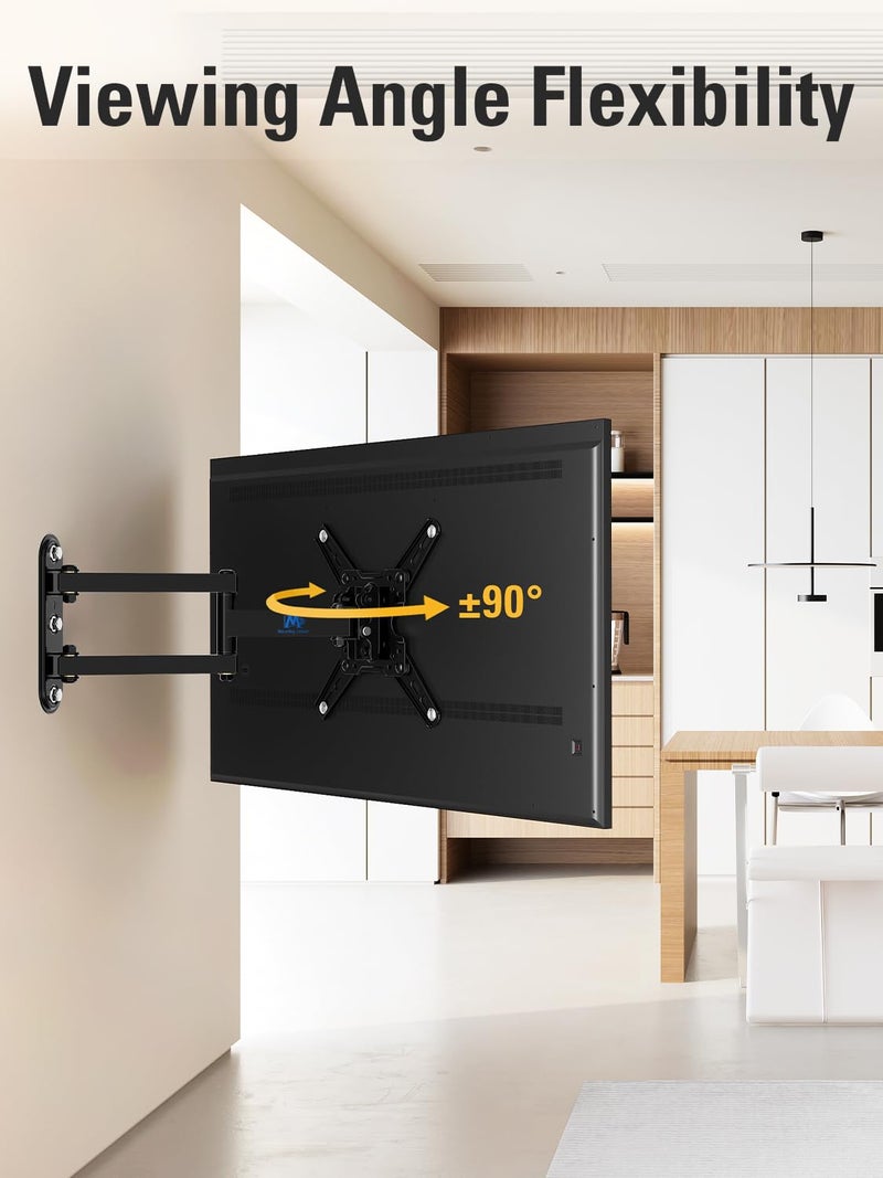 Mounting Dream UL Listed TV Mount Swivel and Tilt for Most 13-42 Inch TVs, Full Motion TV Wall Mount Bracket with Articulating Arm, Max VESA 200x200mm, Loading 50 lbs, MD2465 - Image 4