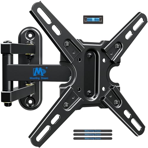 Mounting Dream UL Listed TV Mount Swivel and Tilt for Most 13-42 Inch TVs, Full Motion TV Wall Mount Bracket with Articulating Arm, Max VESA 200x200mm, Loading 50 lbs, MD2465 - Image 1