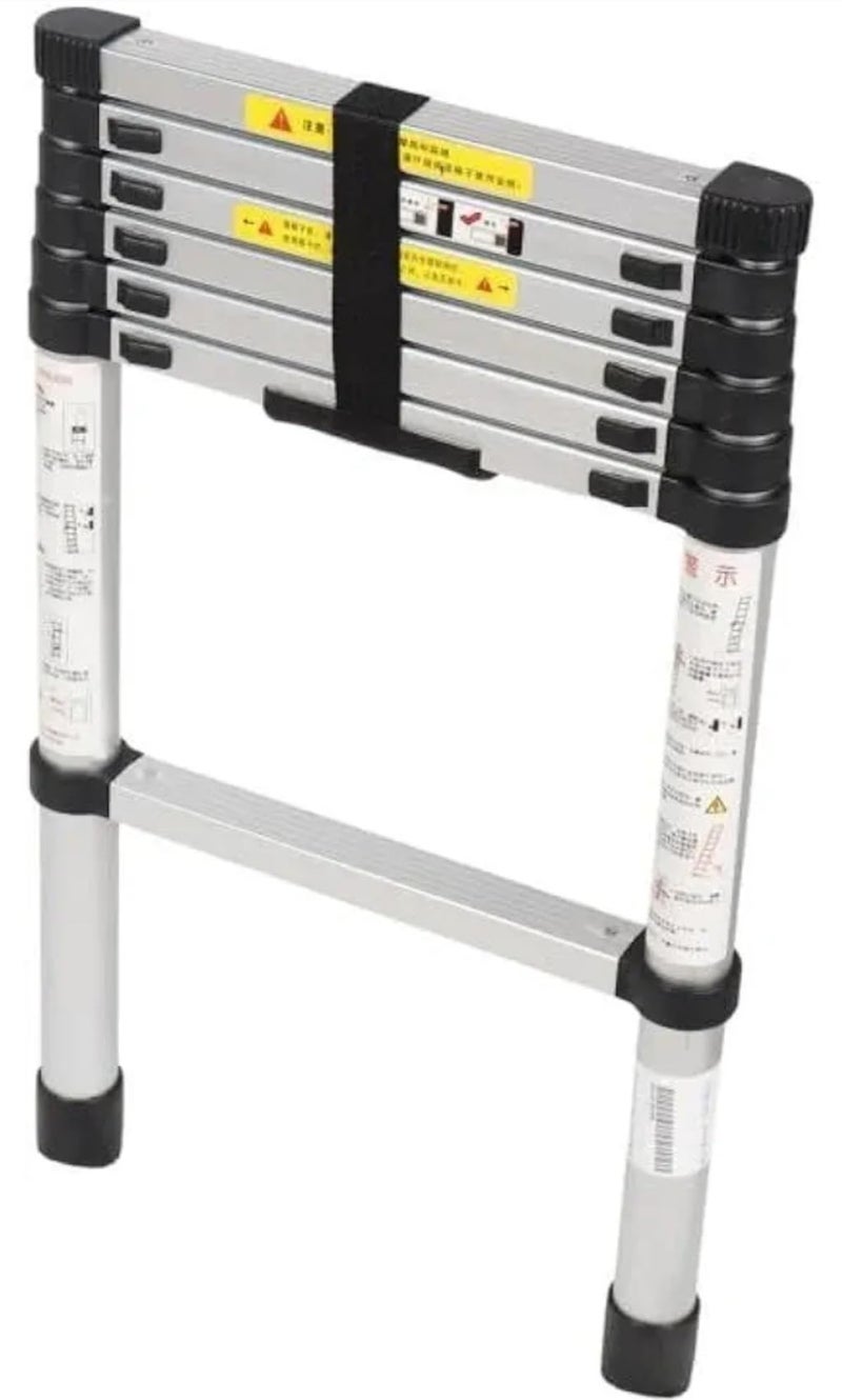 2M Household Aluminum Telescopic LadderProfessional and Safe for Home and Work - Image 1