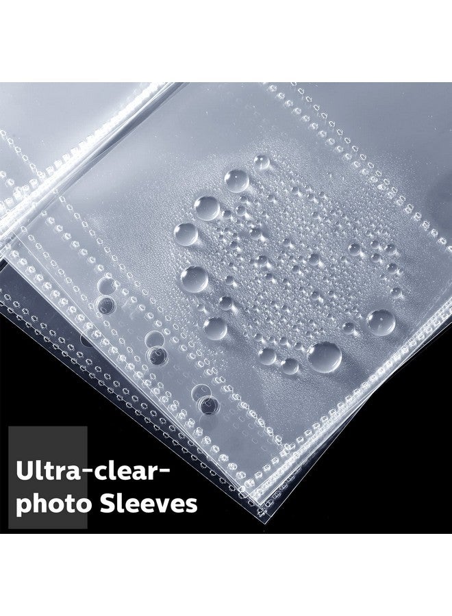 Chengu 60 Pcs Binder Pockets Clear 4/2/1 Pockets A5 Binder Card Sleeves Pouch Photo Album Page Document Folder Trading Card for 6 Ring Insert Sleeves Refill Sheet  - Image 5