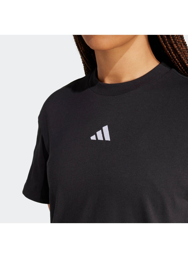 Adidas Essential 3 Stripe Boyfriend T-Shirt - Image 3