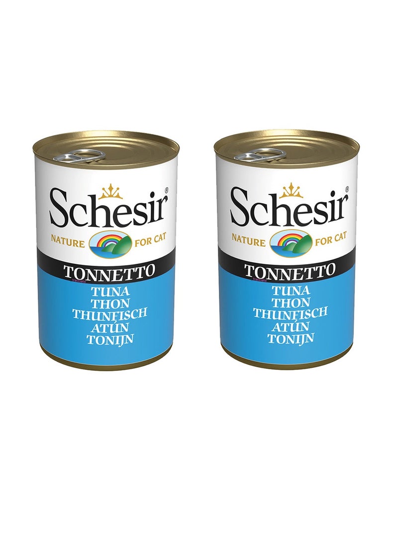 Schesir 2pcs  Cat Wet Food With Tuna