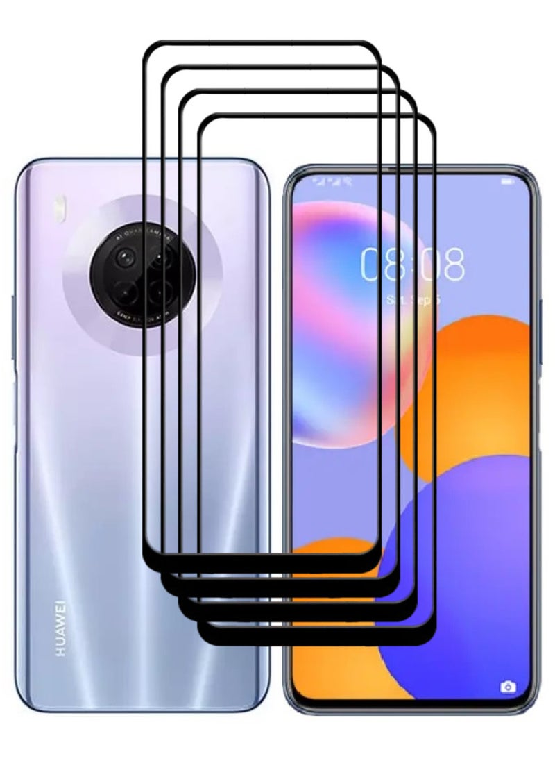 ACLIX 4 Pieces Antistatic ESD Dustproof Premium Quality High Definition Tempered Glass Screen Protector Designed For Huawei Y9a - Image 1