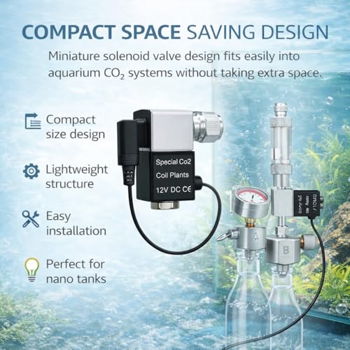 Vayinato Aquarium Co2 Regulators Single Head Solenoid Valve - Image 4