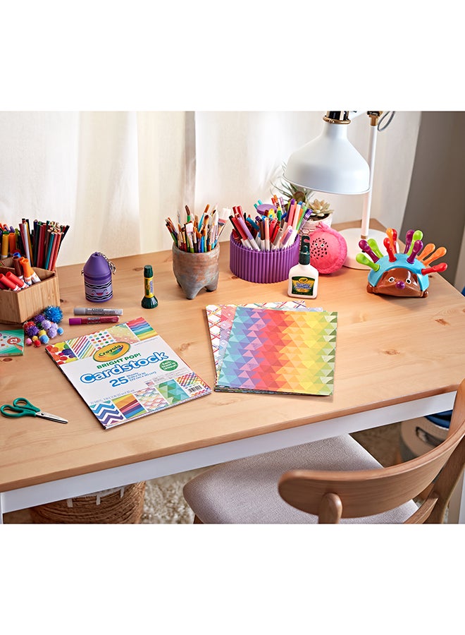 Crayola ورق كاردستوك ملون زاهي عدد 25 - Image 3