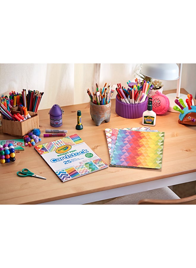 Crayola ورق كاردستوك ملون زاهي عدد 25 - Image 4
