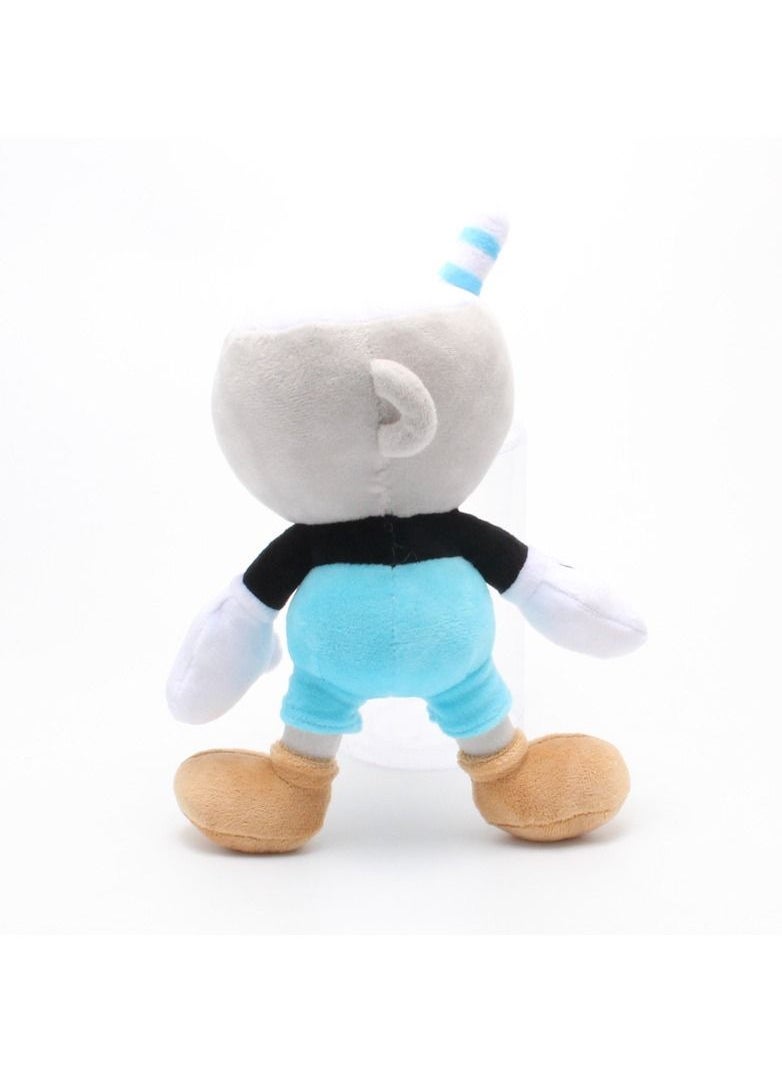 Exlene 2 piece 25cm Adventure Game Cuphead Plush Toy Mugman The Devil Legendary Chalice Plush Dolls Toys  - Image 5