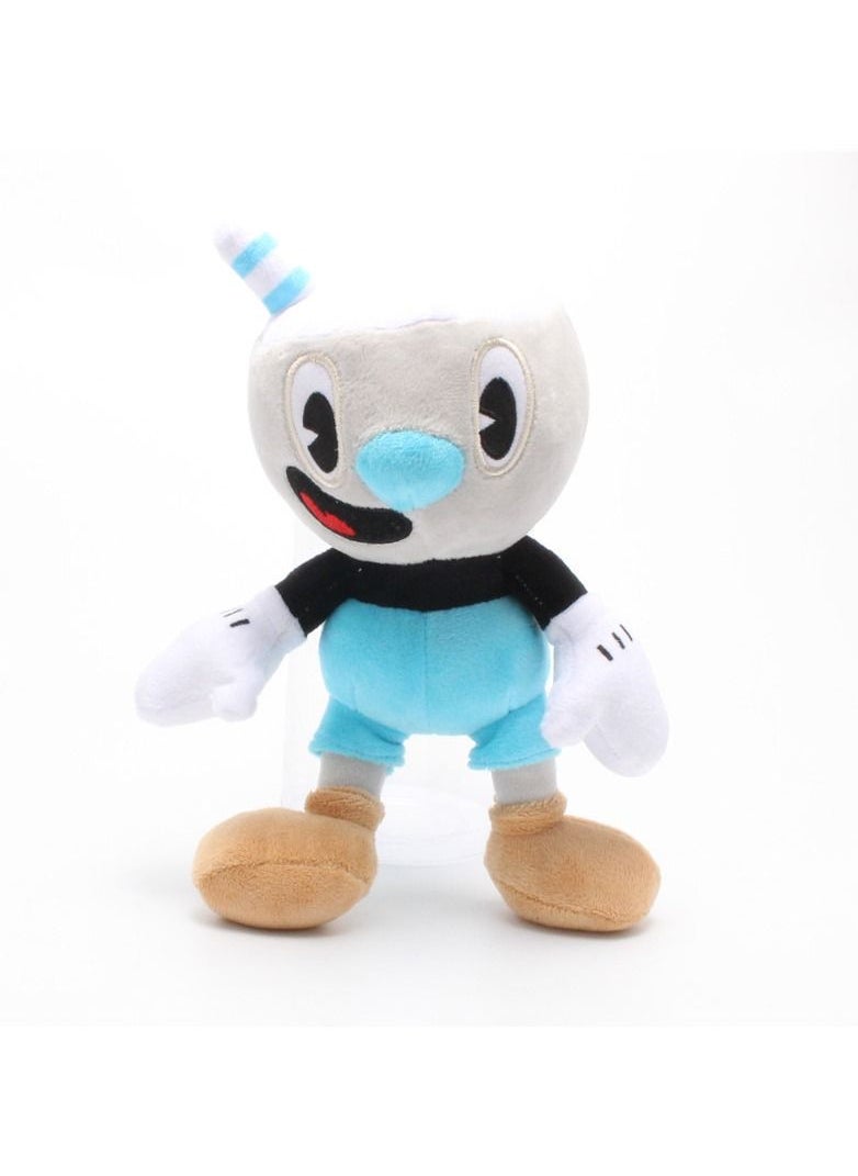 Exlene 2 piece 25cm Adventure Game Cuphead Plush Toy Mugman The Devil Legendary Chalice Plush Dolls Toys  - Image 4