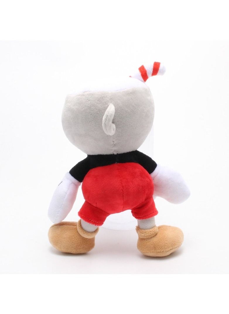 Exlene 2 piece 25cm Adventure Game Cuphead Plush Toy Mugman The Devil Legendary Chalice Plush Dolls Toys  - Image 3