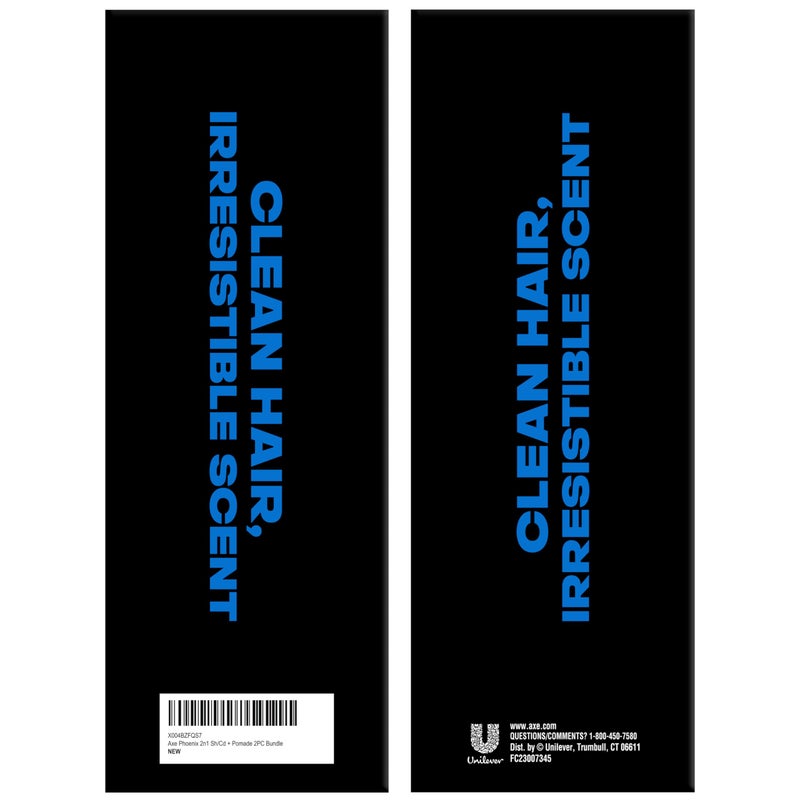 AXE Menâ€™s Hair Styling Set â€“ Phoenix Clean & Strong 2-in-1 Shampoo + Classic Pomade, Signature Clean Cut Look, Medium Hold, High Shine - Image 5