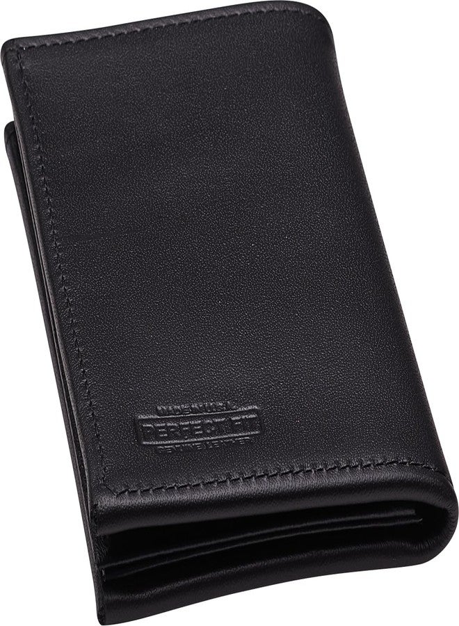 Perfect Fit Shield Wallets ICE DHS HSI Federal Air Marshal Style Hidden Badge Wallet Fits Small Size Badge That Fits Wallets Special Agent Double ID Holder (Cutout PF-710) Black Leather - Image 5