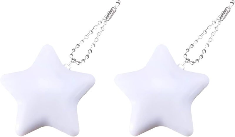 2 Pcs Star Led Purse Light, Cute Decor Handbag Light with Chain, 3 in Small Touch Sensor Night Lamp, Battery Powered Portable Closet Light for Women - Image 1