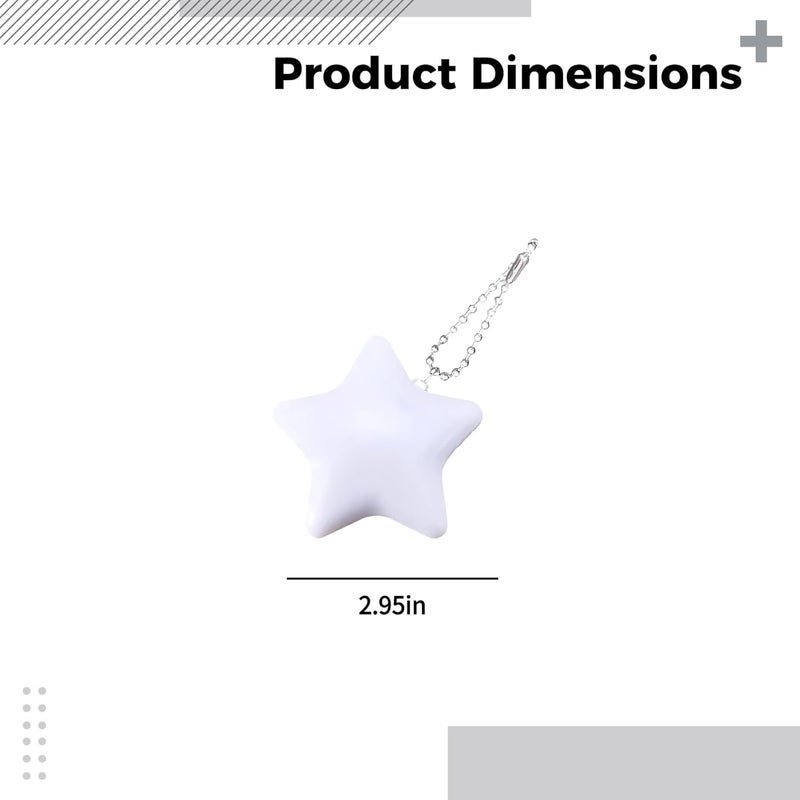 2 Pcs Star Led Purse Light, Cute Decor Handbag Light with Chain, 3 in Small Touch Sensor Night Lamp, Battery Powered Portable Closet Light for Women - Image 4