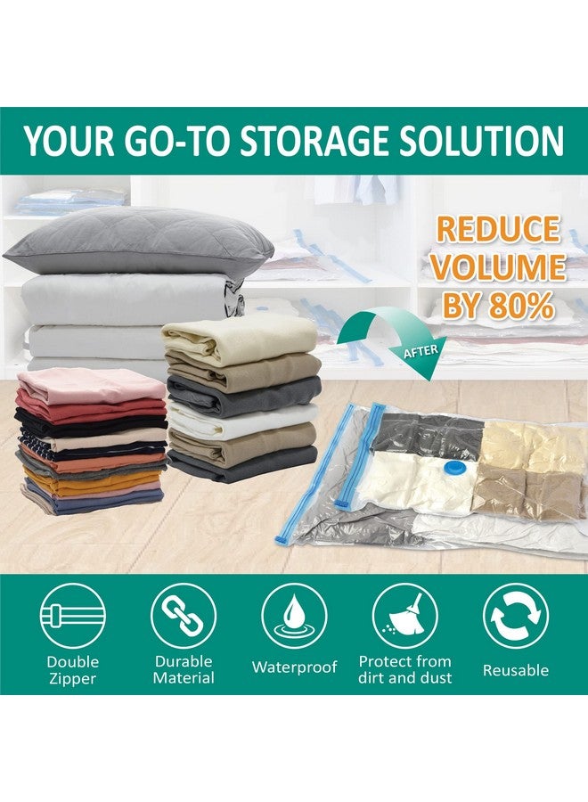 Cozy Essential 6 Jumbo Vacuum Storage Bags, Space Saver Bags Compression Storage Bags for Comforters and Blankets, Vacuum Sealer Bags for Clothes Storage, Hand Pump Included - Image 2