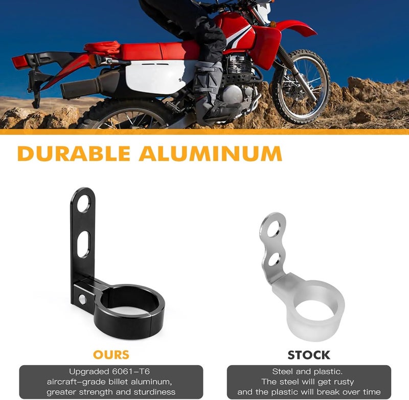 Wivplex XR650L Billet Aluminum Brake Hose Clamp - Image 3