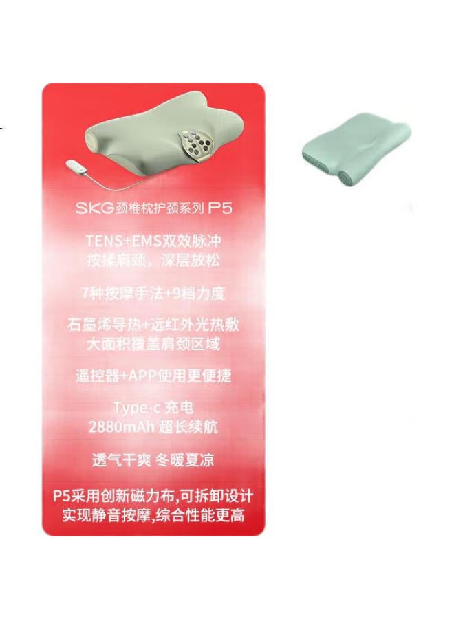 SKG Cervical Pillow Shoulder Neck Trapezius Traction Stretching Hot Compress Improve Sleep Adult Sleeping Pillow Birthday Mother'S Day Gift For Mom Practical Hot Compress Pulse Pillow P5 - Image 2