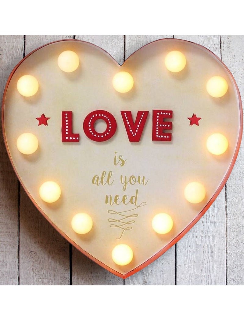 سلة إضاءة على شكل قلب تعمل على البطارية - Image 5