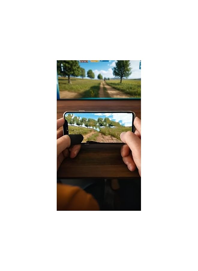 Green Tiger Gaming Finger Sleeves for Thumb Control, Anti-Sweat Breathable Covers Enhance Touchscreen Precision - Image 3