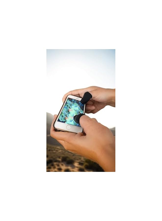 Green Tiger Gaming Finger Sleeves for Thumb Control, Anti-Sweat Breathable Covers Enhance Touchscreen Precision - Image 2