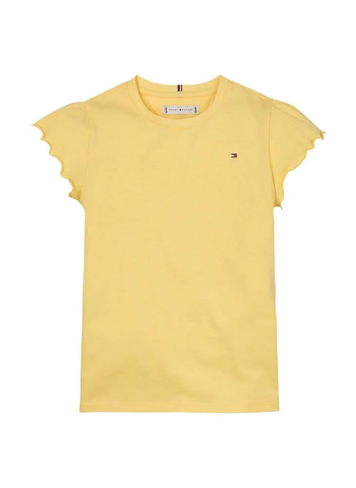 TOMMY HILFIGER Kids Essential Ruffle Sleeve Top