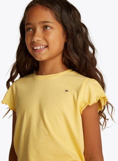 TOMMY HILFIGER Kids Essential Ruffle Sleeve Top  - Image 3