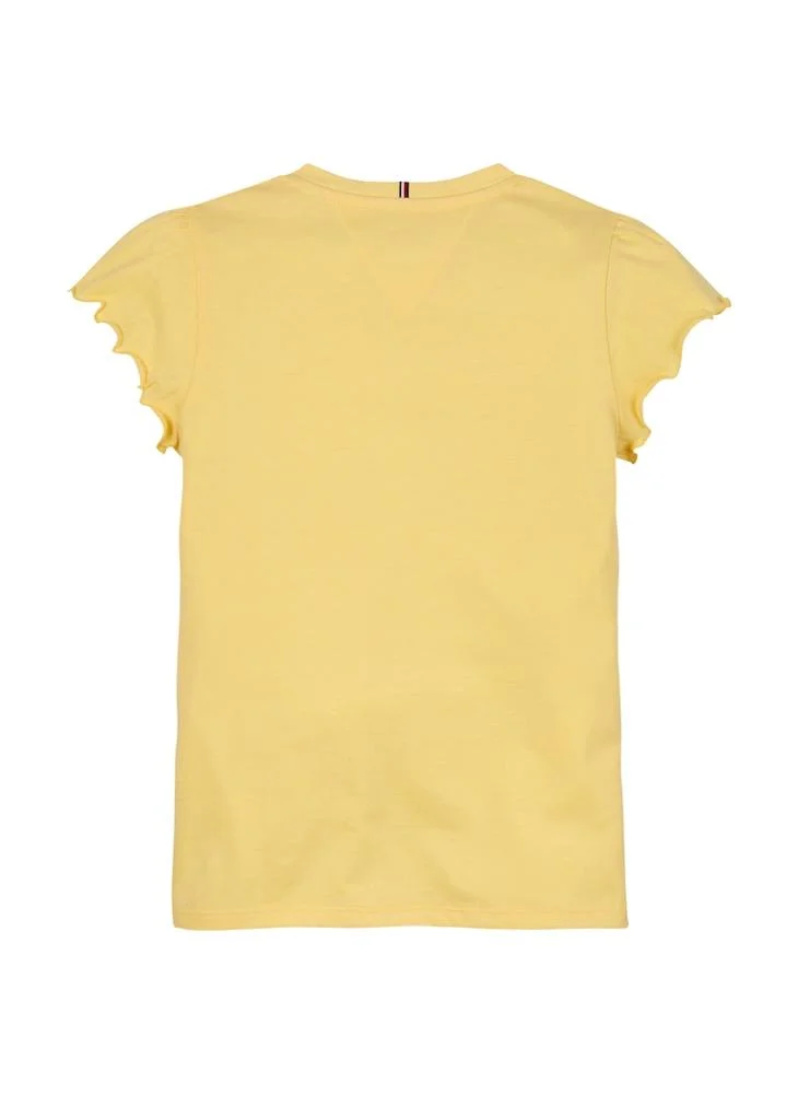 TOMMY HILFIGER Kids Essential Ruffle Sleeve Top
