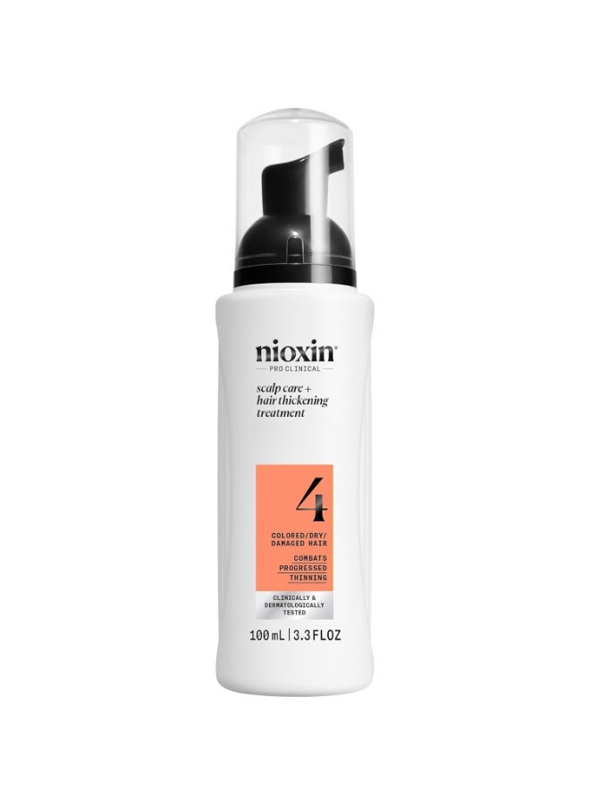 Nioxin علاج نيوكسين نظام 4 لفروة الرأس + تكثيف الشعر - سيروم للشعر التالف مع تساقط متقدم 100 مل - Image 1