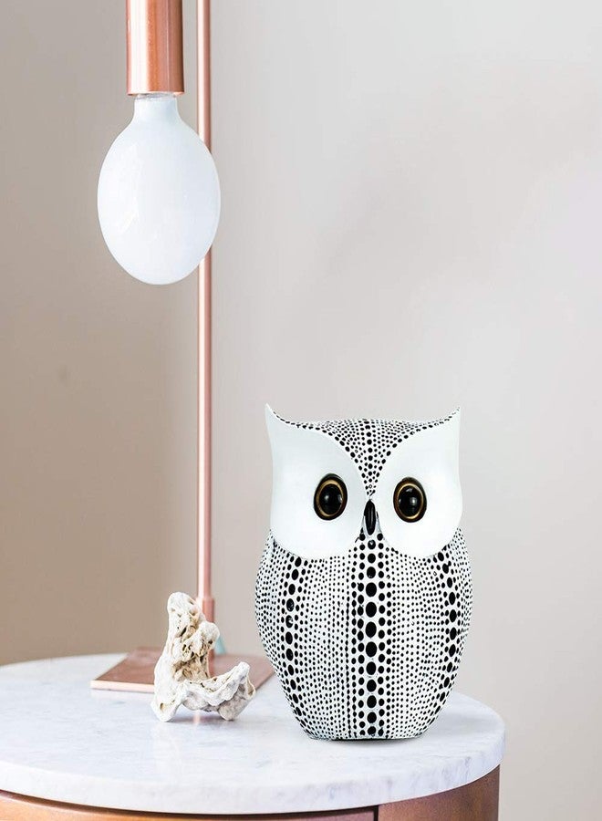 Asng Owl Decor Statue Sculpture for Home, Office, Bookshelf,TV Stand Decoration Resin Animal Sculpture Minimalist Style Crafts Gift for Friend or Family, Animal Lovers (White) - Image 3