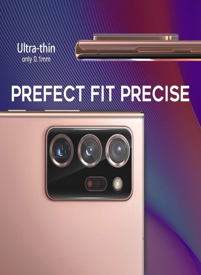 Orzero (3 Pack) Camera Lens Protector Compatible for Samsung Galaxy Note 20 Ultra (Not Affects Flash), Protector de Cámera 9 Hardness HD Anti-Scratch Full Coverage Bubble-Free - Image 5